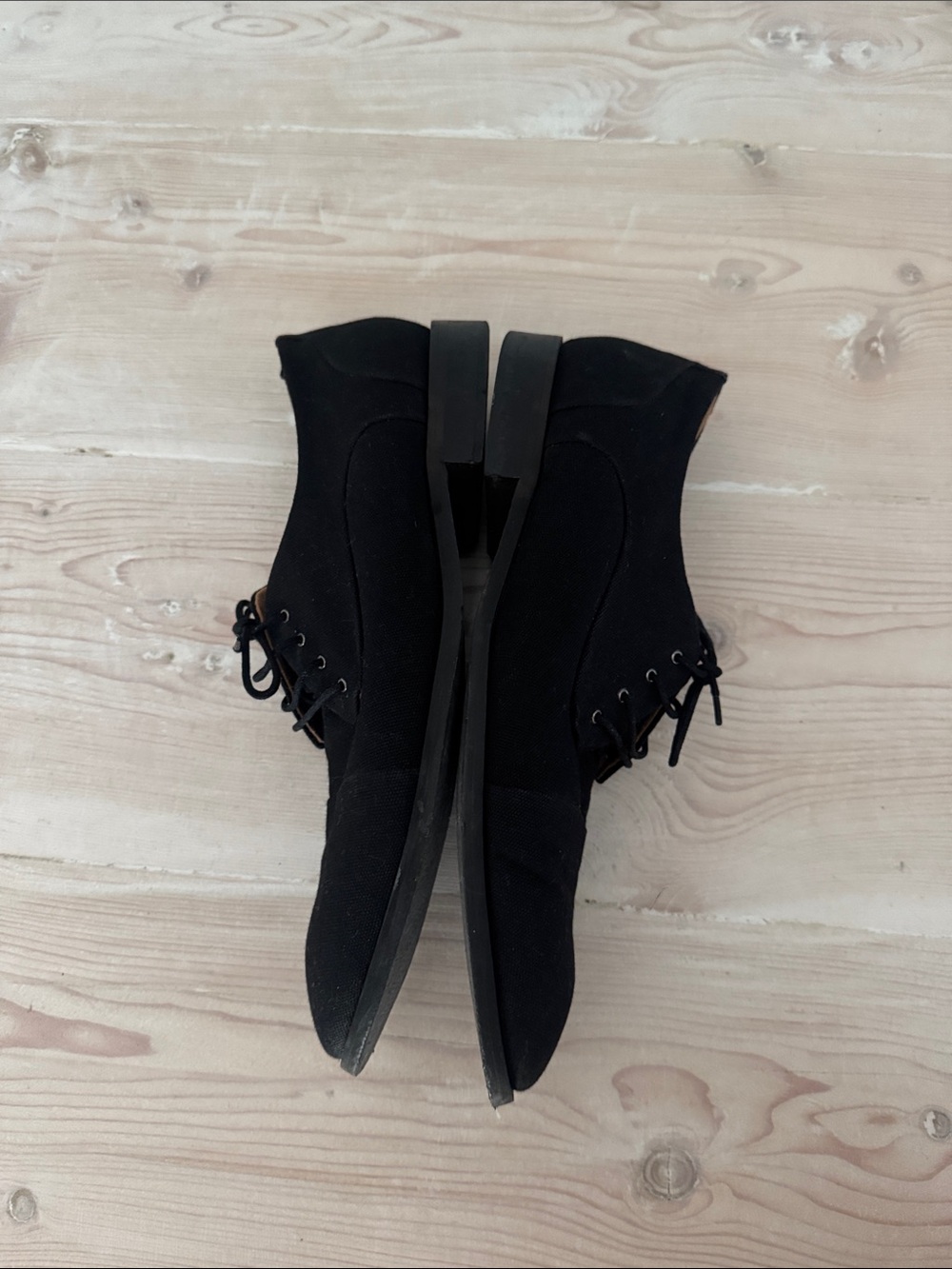 Men's Black Lace-Up Shoes - Picture 6 of 9